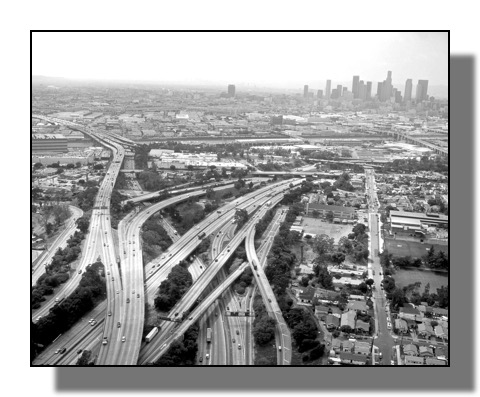 Photo of East L.A. freeways